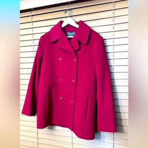 Harold’s peacoat women Sz 8 Red